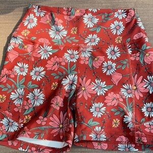 Gilly Hicks Red Floral Shorts